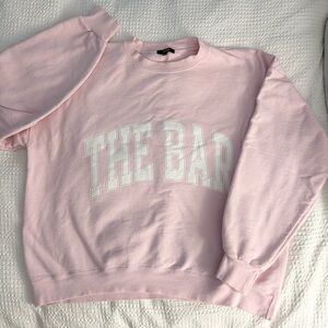 The Bar light pink sweatshirt